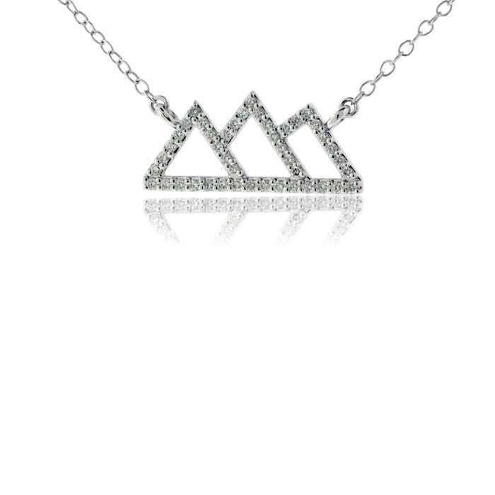 Lock Style Diamond Pendant w/Chain – Park City Jewelers