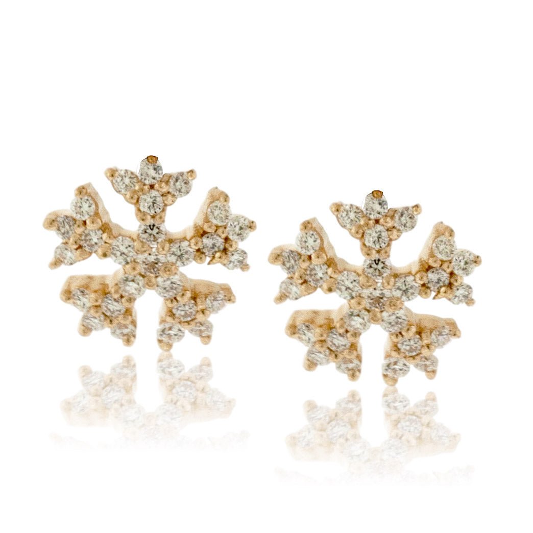 Snowflake Stainless Steel Post Earrings – KellyMack.Co