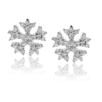 Diamond Pave Snowflake Stud Earrings - Park City Jewelers
