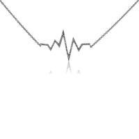 Diamond Peak Mountain Heartbeat Pendant - Park City Jewelers