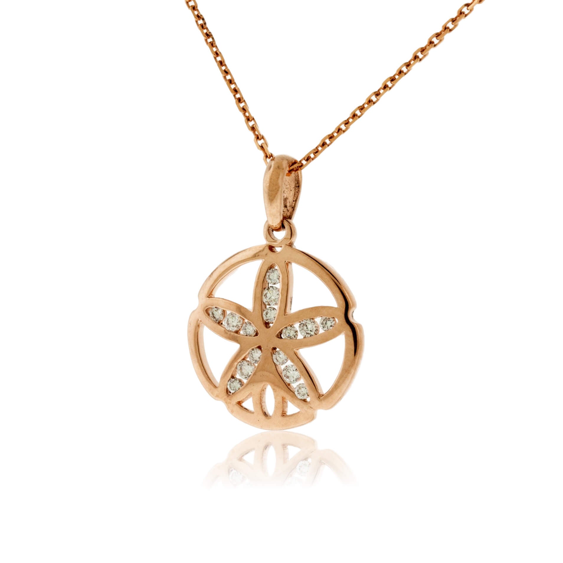Diamond Sand Dollar Pendant - Park City Jewelers
