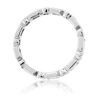 Diamond Shape Alternating Style Eternity Band - Park City Jewelers