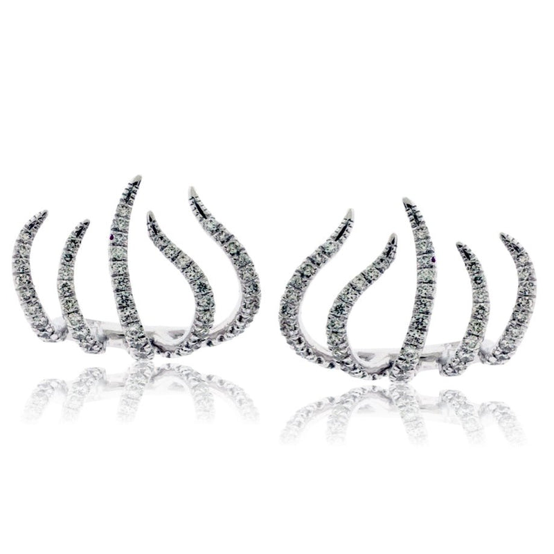 Diamond Silhouette, Huggie Style Earrings - Park City Jewelers