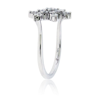 Diamond Snowflake Bypass Ring - Park City Jewelers