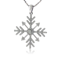 Diamond Snowflake Pendant - Park City Jewelers