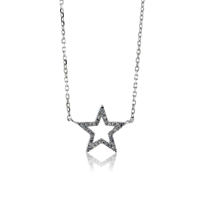 Diamond Star Single Row Necklace - Park City Jewelers