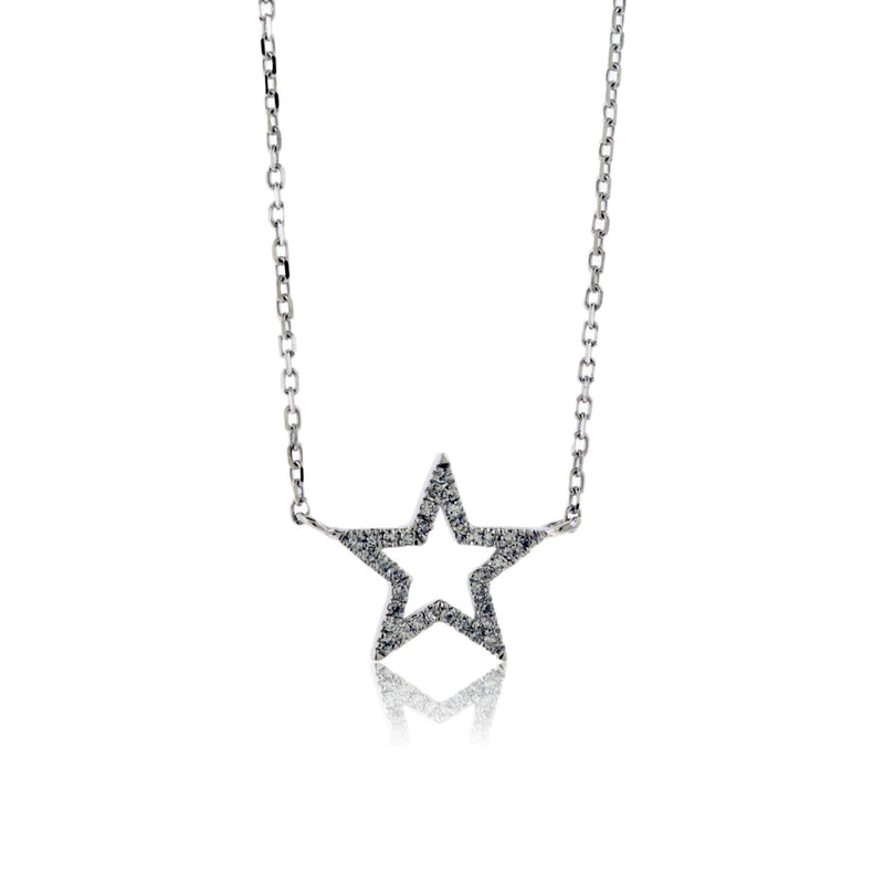 Diamond Star Single Row Necklace - Park City Jewelers