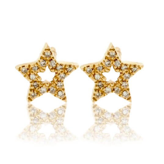 Diamond Star Stud Earrings - Park City Jewelers