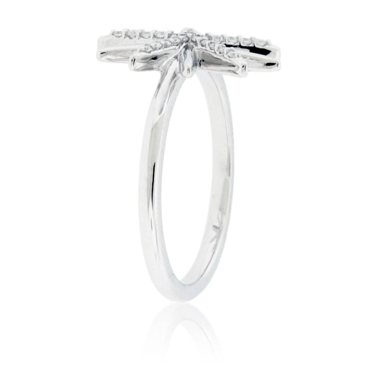Diamond Sunburst Snowflake Ring - Park City Jewelers