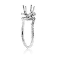 Diamond Swirl Engagement Semi-Mount Ring - Park City Jewelers