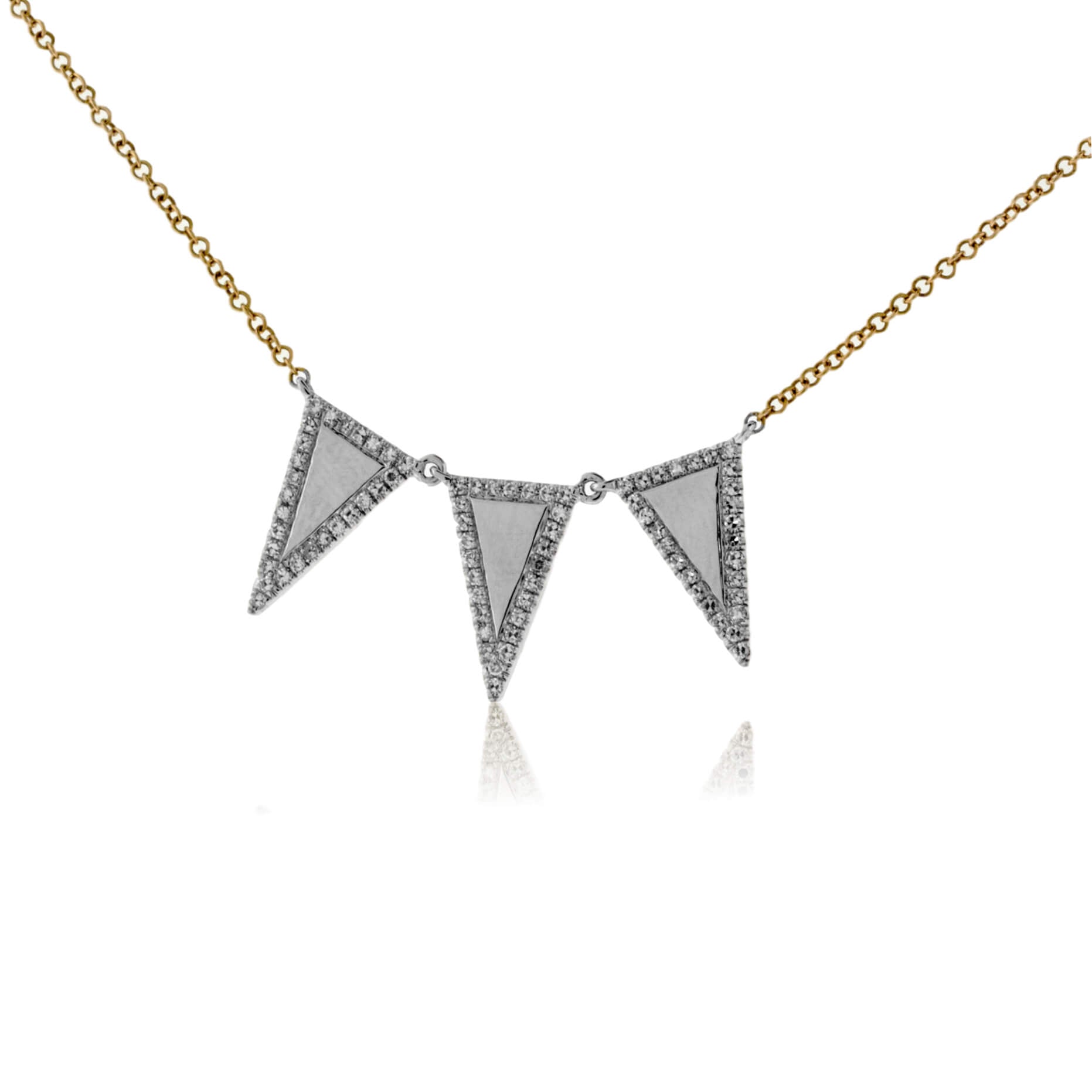 Three deals triangle necklace