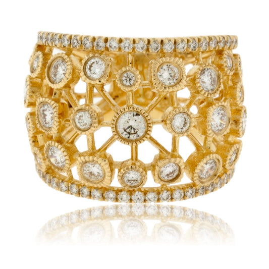Diamond Wide Bubble Right Hand Ring - Park City Jewelers