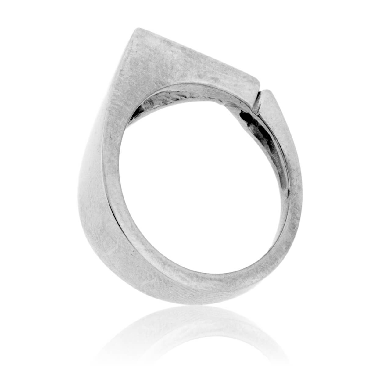 Dinosaur Bone and Pink Sapphire Ring - Park City Jewelers