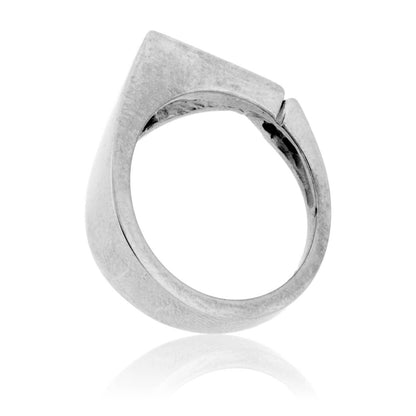 Dinosaur Bone and Pink Sapphire Ring - Park City Jewelers