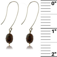 Dinosaur Bone Faceted Dangle Style Earrings - Park City Jewelers