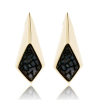 Dinosaur Bone Inlay Stud Earrings - Park City Jewelers