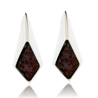 Dinosaur Bone Inlay Stud Earrings - Park City Jewelers