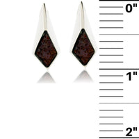 Dinosaur Bone Inlay Stud Earrings - Park City Jewelers