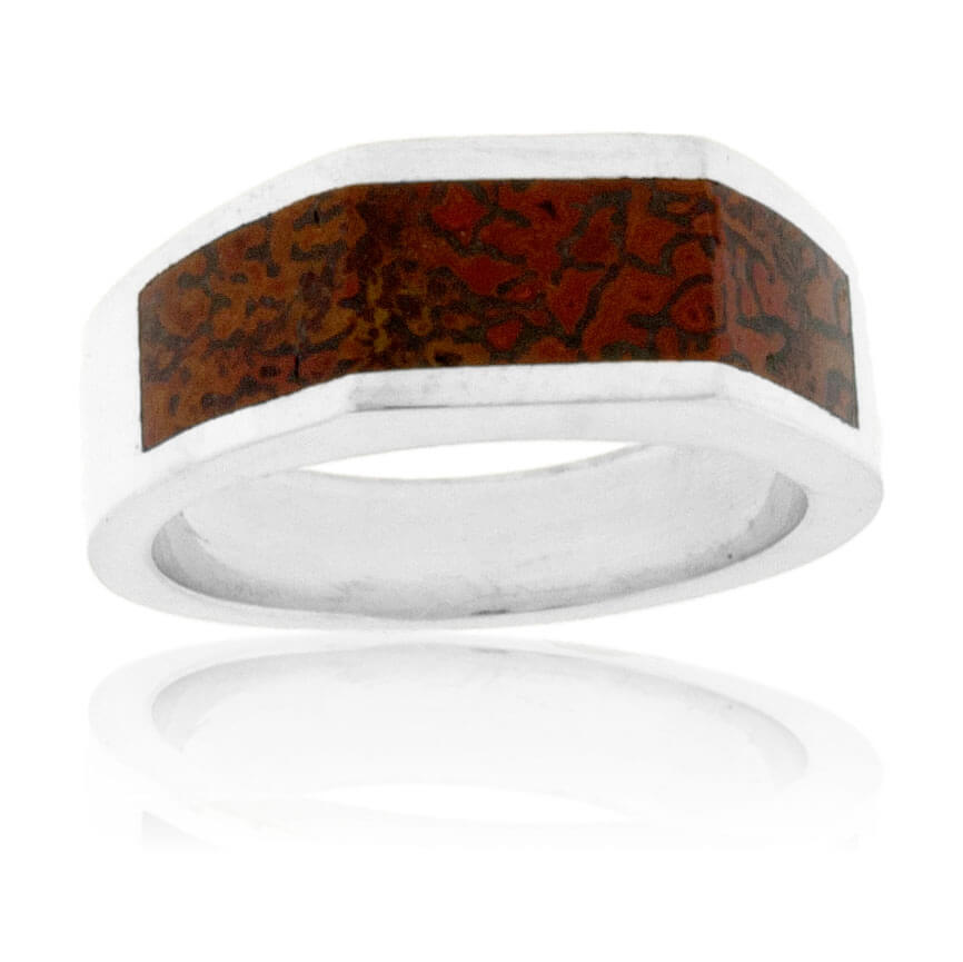 Dinosaur Bone Inlay Style Baby Ring - Park City Jewelers
