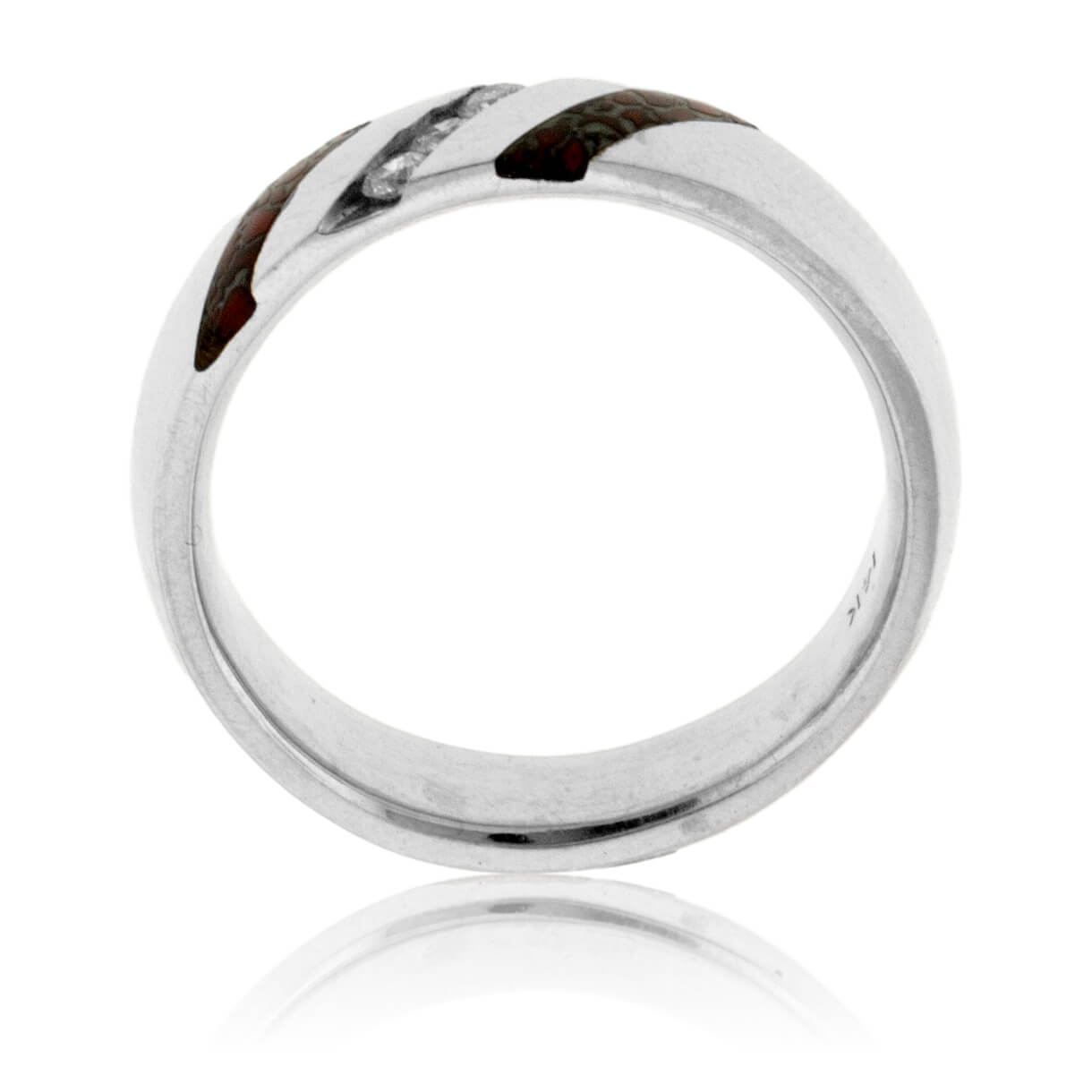 Dinosaur Bone Strip and Channel Set Diamond Ring - Park City Jewelers
