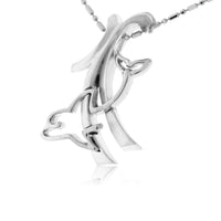 Dolphin in Coral Two Tone Pendant - Park City Jewelers