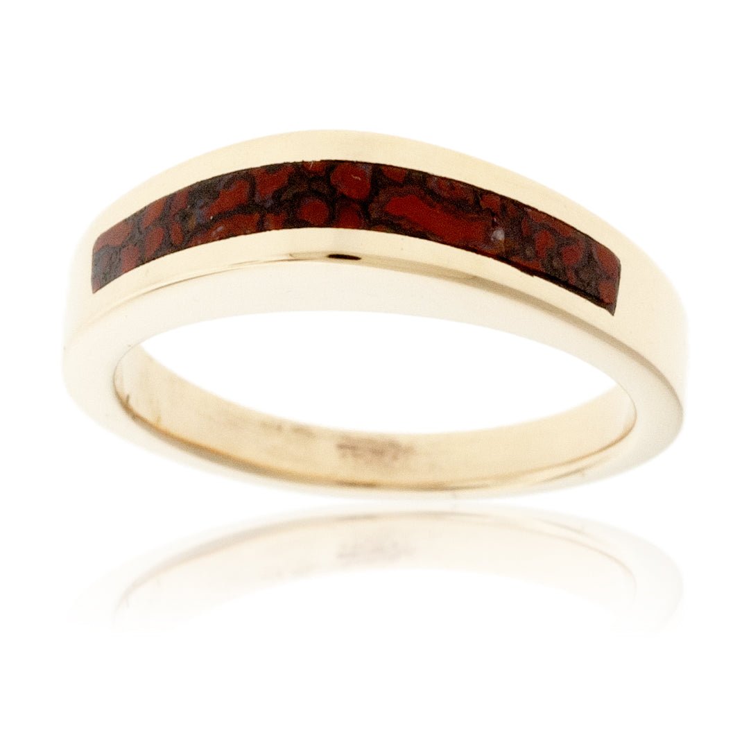 Domed Stackable Dinosaur Bone Ring - Park City Jewelers