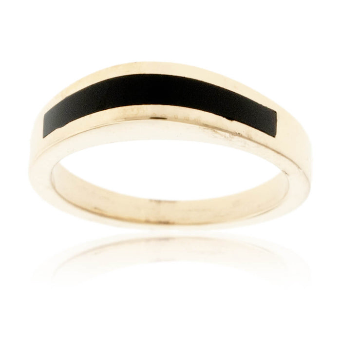 Domed Stackable Onyx Ring - Park City Jewelers