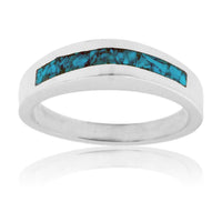 Domed Style Turquoise Inlay Ring - Park City Jewelers