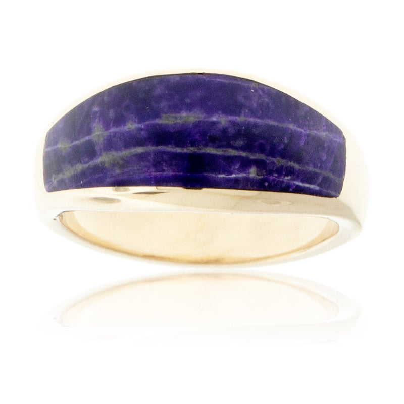Domed Sugilite Inlay Band - Park City Jewelers