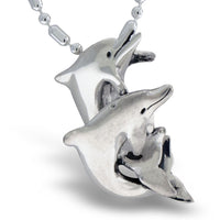 Double Dolphin Jumping Necklace - Park City Jewelers