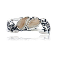 Double Elk Ivory and Feather Bracelet - Park City Jewelers