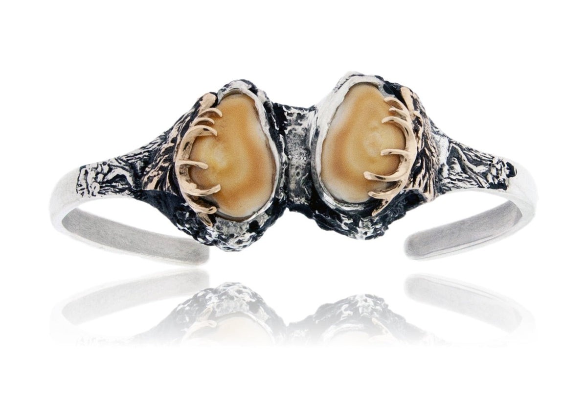 Double Elk Ivory Tooth Bracelet - Park City Jewelers