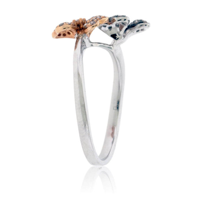 Double Flower Diamond Ring - Park City Jewelers