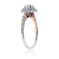 Double Halo Cushion Cut Diamond Engagement Ring - Park City Jewelers