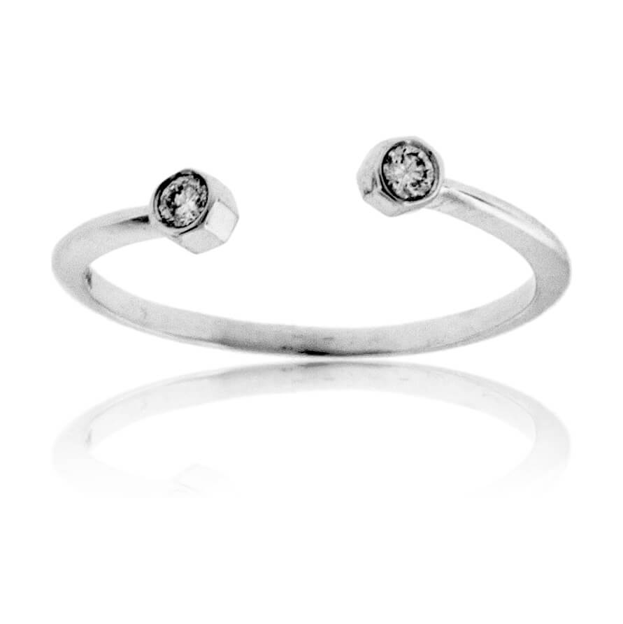 Double Round Diamond Space Ring - Park City Jewelers