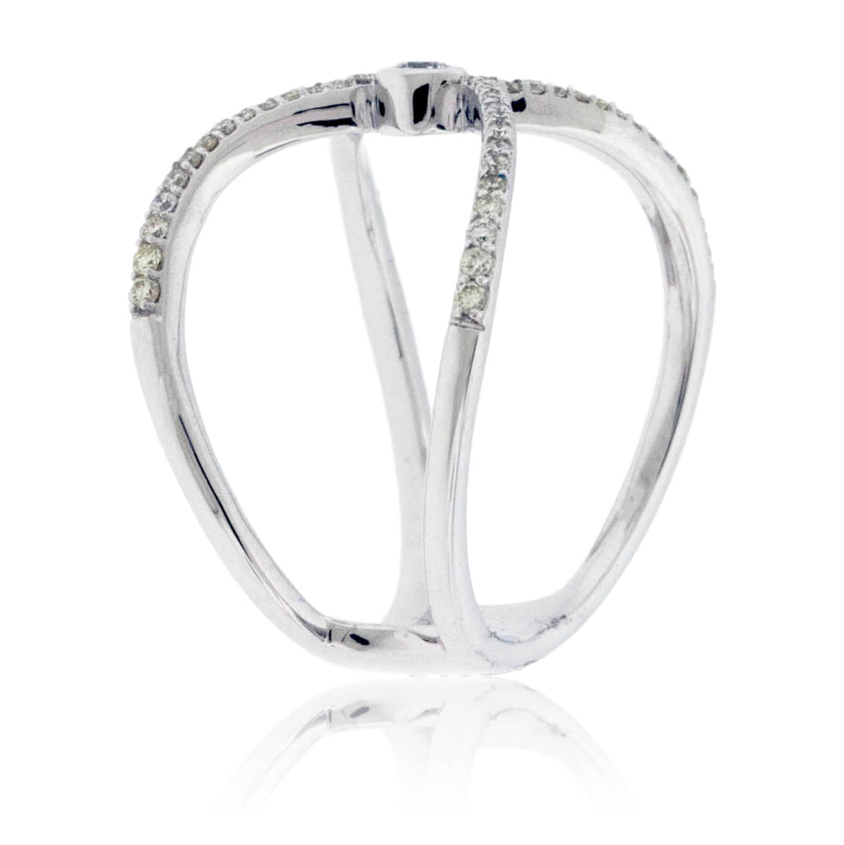 Draped Diamond Right Hand Ring - Park City Jewelers