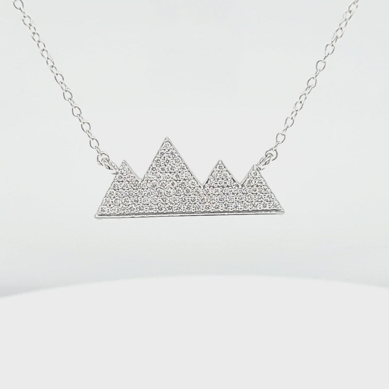 Diamond Mountain Silhouette Necklace