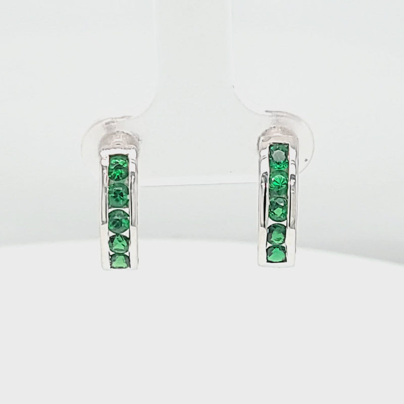 Green Tsavorite Garnet Drop Earrings
