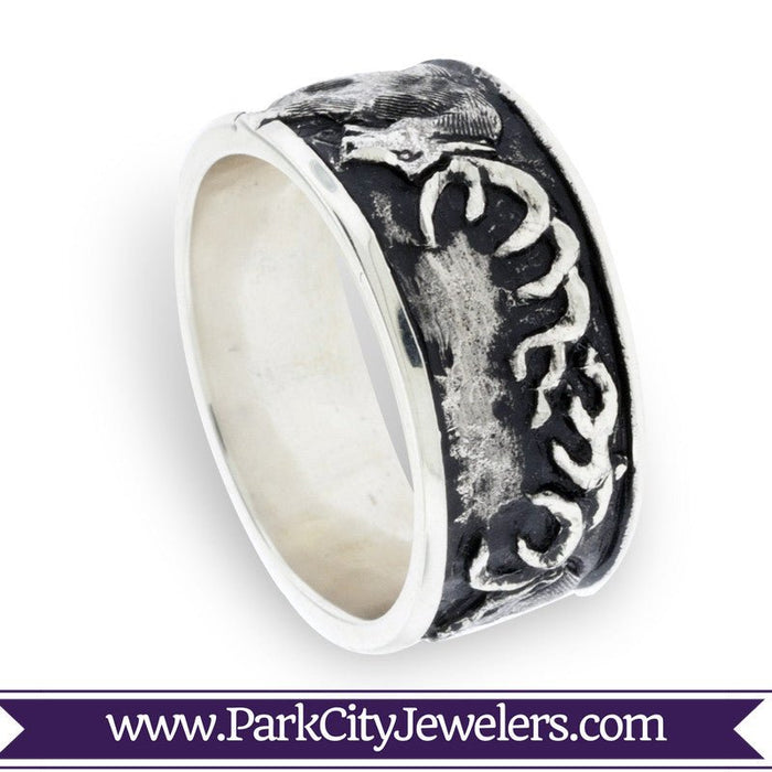 Elk and Tree Mountain Ring - Park City Jewelers