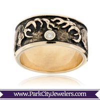 Elk and Tree Mountain Ring - Park City Jewelers