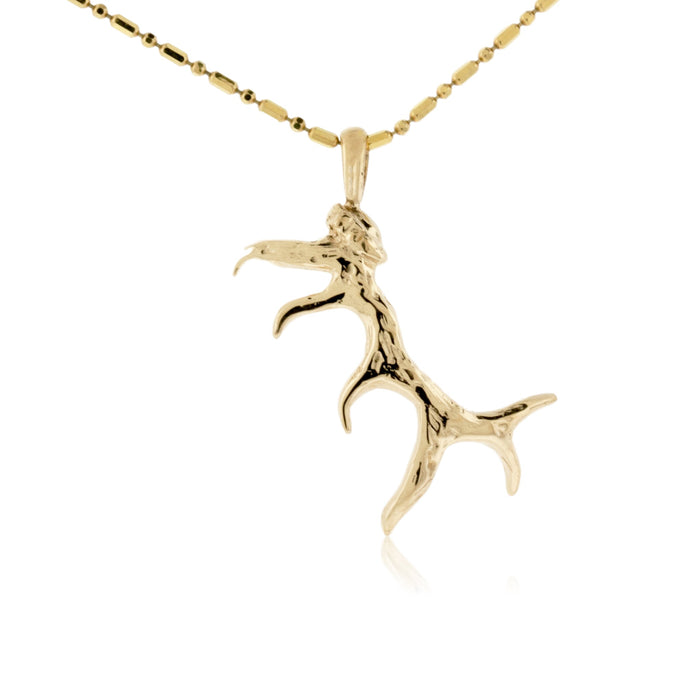 Elk Antler Shed Style Pendant - Park City Jewelers