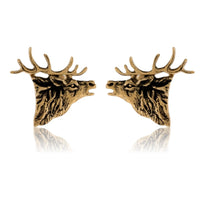 Elk Head Stud Earrings - Park City Jewelers
