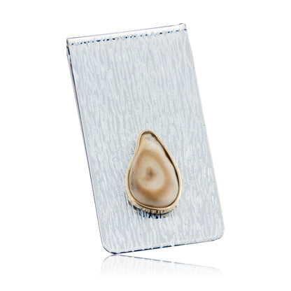 Elk Ivory Money Clip Solitare Ivory - Park City Jewelers