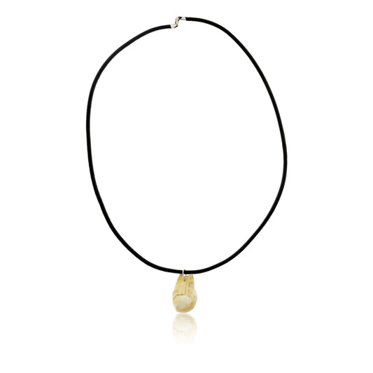 Elk Ivory Rough with Leather Cord - Park City Jewelers