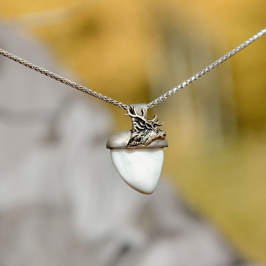 Studio Pandora Custom Jewelry Design - Hand crafted elk ivory pendants made  in sterling silver, white gold and yellow gold. Let us help celebrate your  hunt with a beautiful piece of jewelry. #