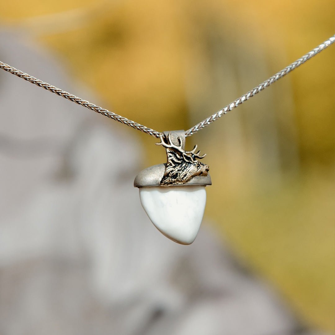 Elk Ivory Tooth Rough Pendant - Park City Jewelers