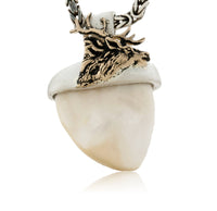 Elk Ivory Tooth Rough Pendant - Park City Jewelers