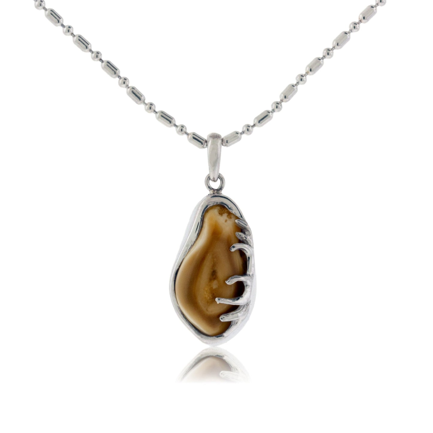 Elk Tooth Ivory Antler Pendant - Park City Jewelers