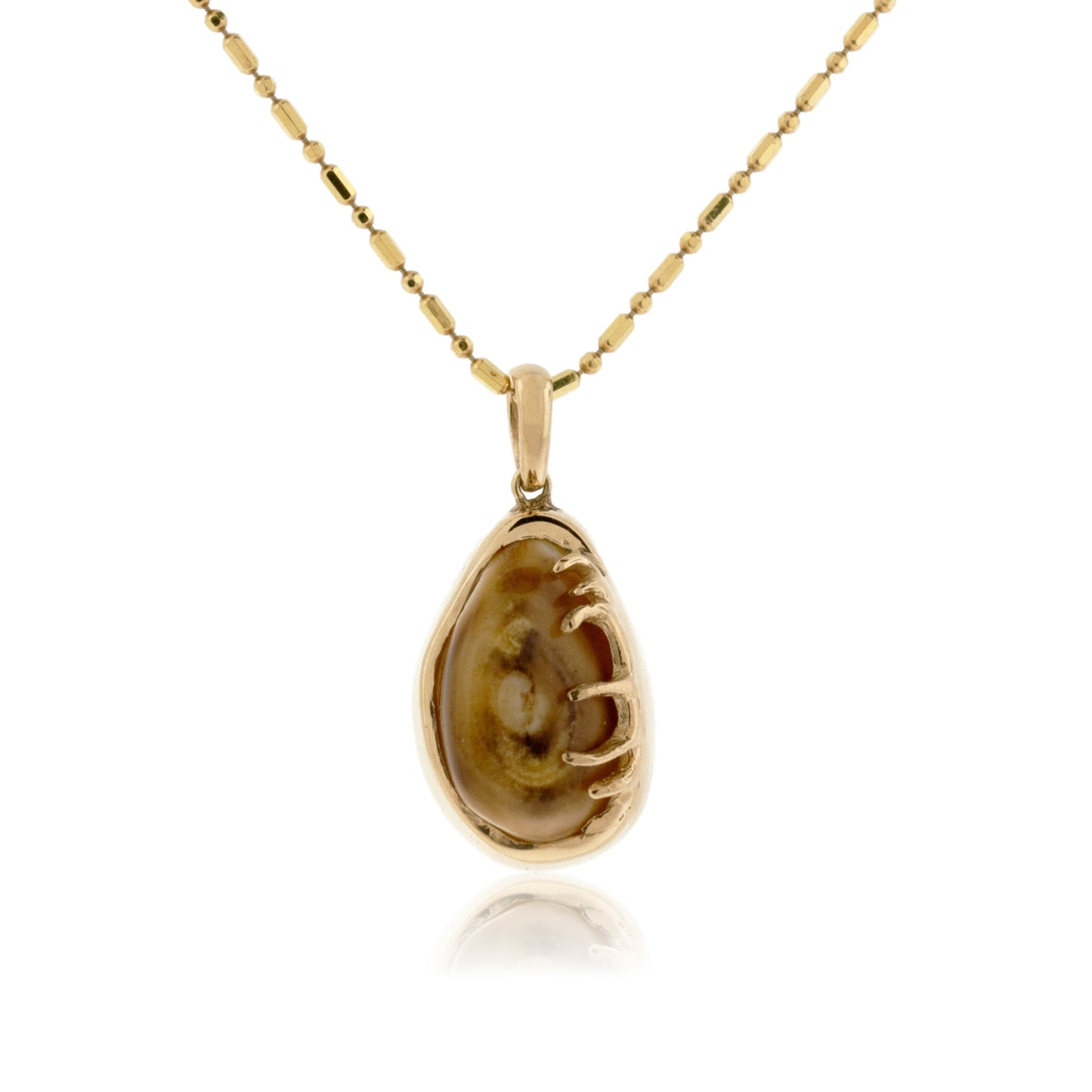 Elk Tooth Ivory Antler Pendant - Park City Jewelers