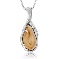 Elk Tooth Ivory Diamond Necklace - Park City Jewelers